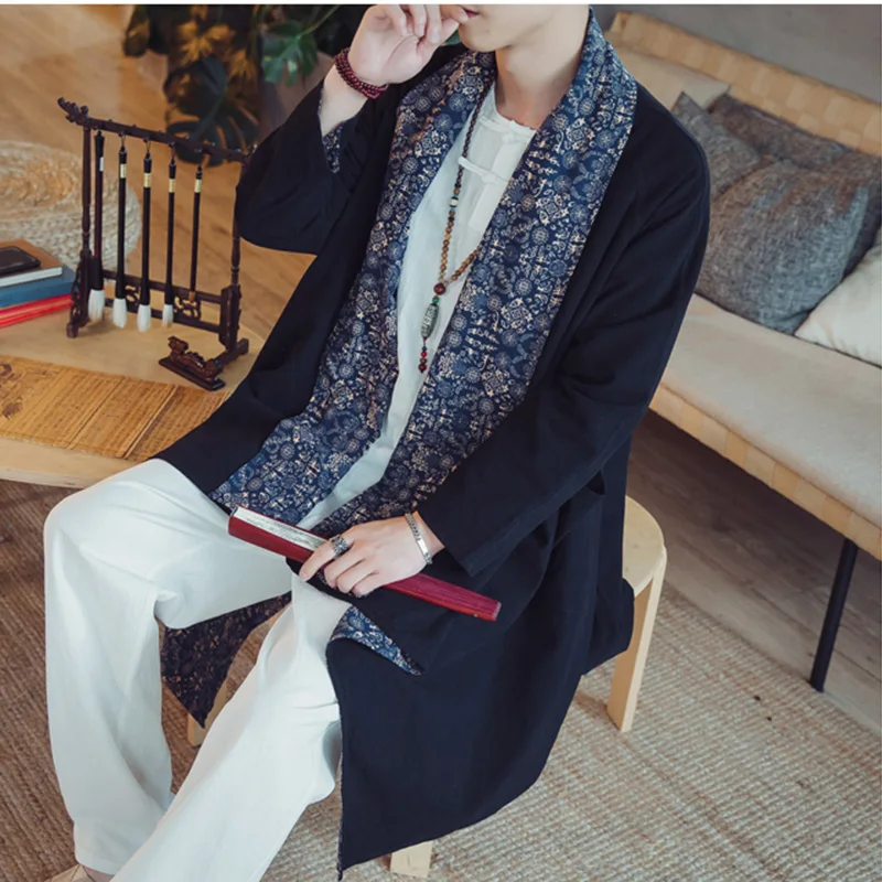 Winter jacket for men Japanese streetwear kimono mens bomber jackets outerwear men clothes 2018 Jananese style coat KK2659 L
