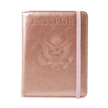 

DIKEDAKU Multi Cards RFID Passport Cover USA Women Travel America Passport Holder Wallets Pu Leather Case for Passport Pouch New