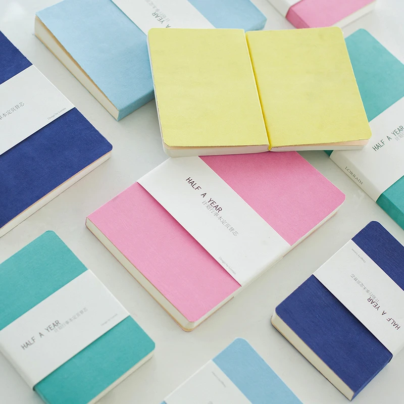 

Fabric notebook hardiron book notepad billbook refill core hobonichi A5 A6 half year plan