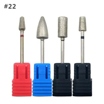 

HYTOOS 4Pcs Diamond Nail Drill Bit 3/32" Rotary Cuticle Burr Manicure Bits Drill Accessories Manicure Cutter Nail Mills Tool D22