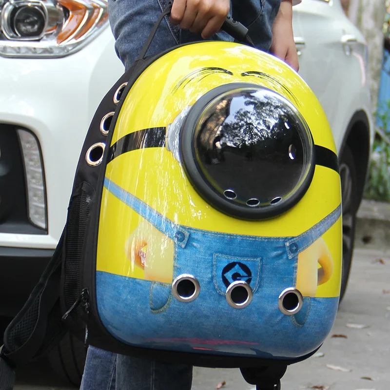 Space Capsule Astronaut Pet Cat Backpack Bubble Window for Kitty Puppy Chihuahua Small Dog Carrier Crate Outdoor Travel Bag Cave