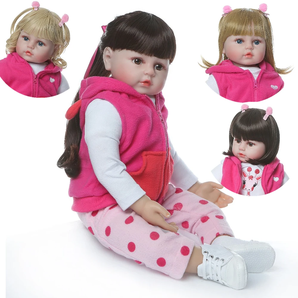 NPK 48 см мягкие настоящие сенсорные силиконовые boneca bebes reborn bb Детские куклы для