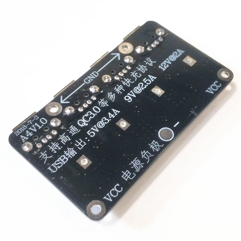 4-قناة USB 12V24V سريع شحن وحدة الانتاج ل QC3.0 تنحى الطاقة وحدة تحويل الهاتف وحدة مجلس