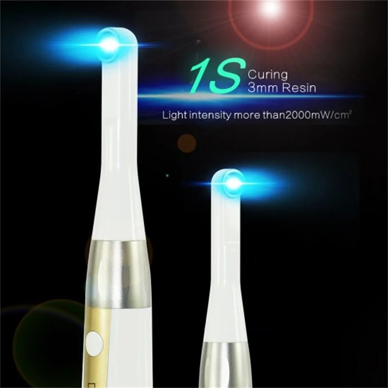 

Dental Cordless LED Curing Light 1 Second Cure Lamp LED whitening tip Fit Curing Cordless Wireless Light