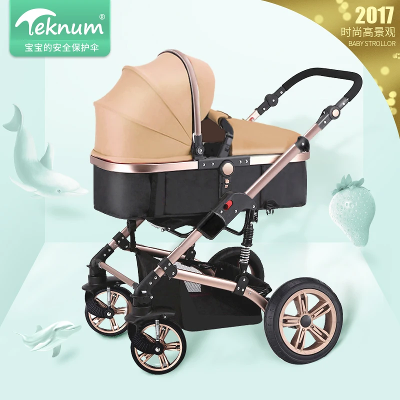 

Babysafe 2-in-1 stroller high landscape trolley dual-use strollers folding four seasons general trolley child car