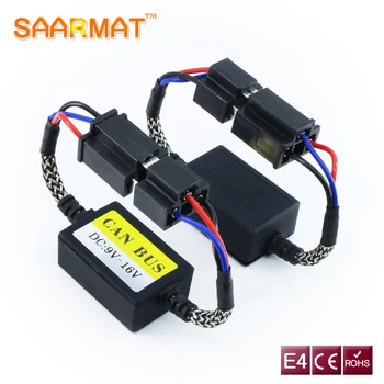 

2pcs Error Free Canbus Decoder H1 H3 H4 H7 H8 H9 H11 9004 9005 9006 9007 9008 for Car Led Headlights Fog Lamps Bulbs Load Resist