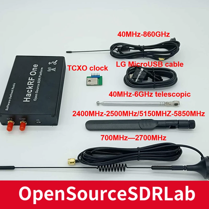 

HackRF One SDR Software Defined Radio 1MHz to 6GHz Mainboard Development board kit