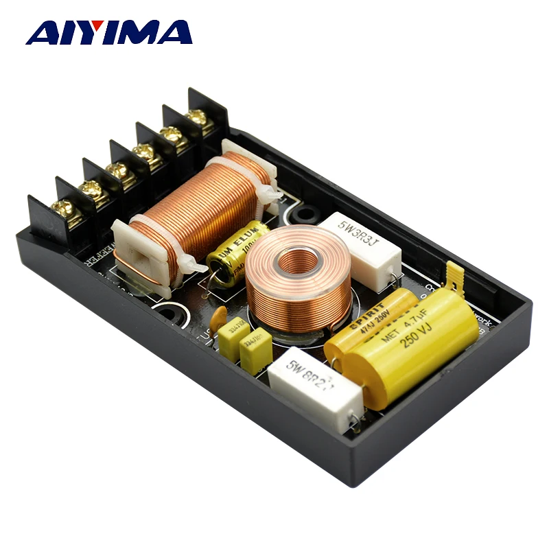 Aiyima 1PC 2 Way Car Frequency Divider Car Audio Speakers Tweeter