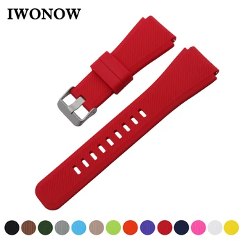 

Silicone Rubber Watch Band 21mm 22mm for Seiko Quick Release Strap Stainless Steel Buckle Wrist Belt Bracelet + Spring Bar