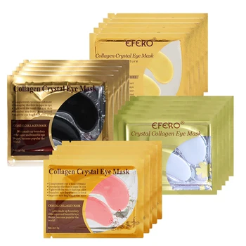 

24K Gold Eye Mask Crystal Collagen Eye Mask Eye Patches for Face Care Dark Circles Remove Gel Pad Mask for the Eyes Anti Aging