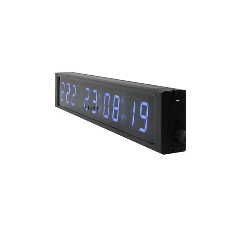 Blue LED Countdown Day Wall Clock 1'' 9Digits Digital Clock For Special