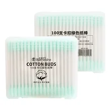 Чистый ватный тампон 100 шт Матовый в коробке ватный тампон с двойной головкой Многофункциональный ватный тампон