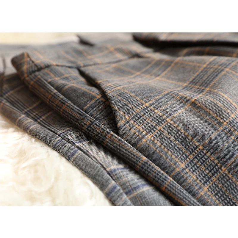 Tubo Autunno dark Fumo Nuovo Del Delle Donne In Lattice 2019 Pantaloni Boxer Mutandine E Sottili Plaid Punti Casual Lattice La Nove Di Allentati Grey Stagione Primavera Light CQrxBoeEdW