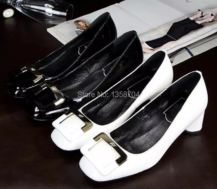 womens brand luxury ladies office italian women autumn shoe round toe