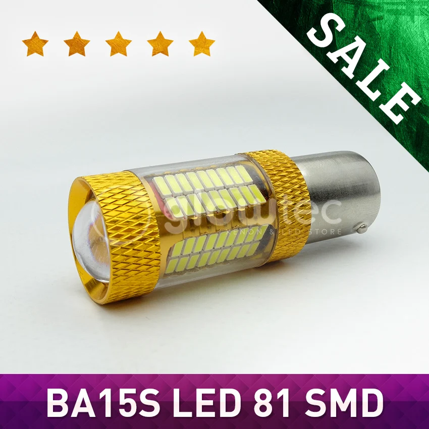 1 шт. BA15S 81 SMD светодиодный 1156 1157 ные лампы-81SMD передсветильник фара