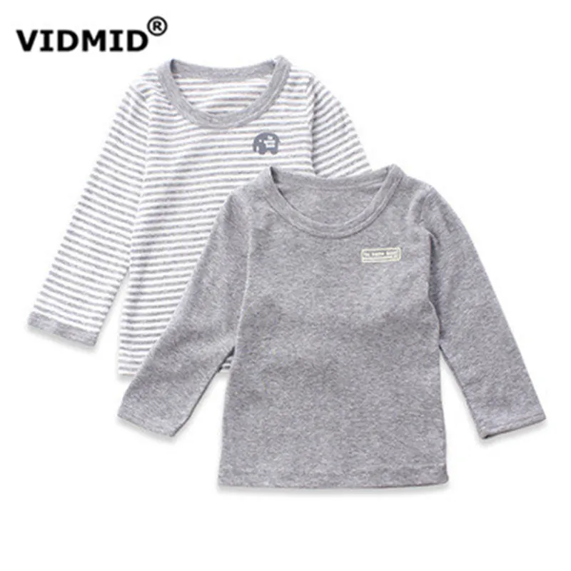 

VIDMID 2018 Autumn Cotton Kids T Shirt Cartoon Long Sleeve Boys Girls T-Shirt Children Pullovers Tee Boys Clothes 4003 04