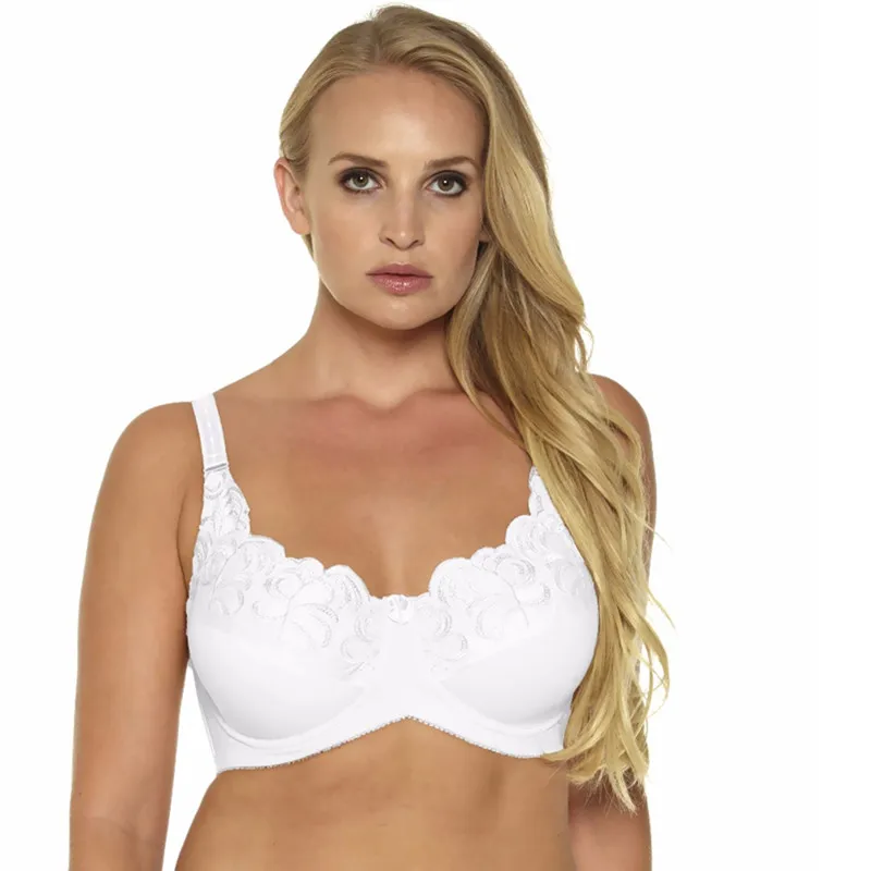 Embroidery Cotton Minmizer Bra Women Everyday Bra Plua Size 1053A Embroidery Cotton Minmizer Bra Women Everyday Bra Plua Size 1053A
