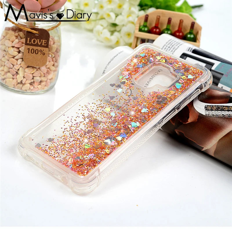 3D Bling с блестками жидким песком чехол для телефона samsung Galaxy S9/S9 плюс S9 + Блестящий