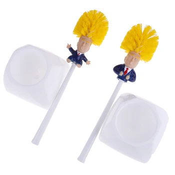 

1set Toilet Brush Holders Donald Trump,Original Trump Toilet Brush, Make Toilet Great Again Commander In Crap