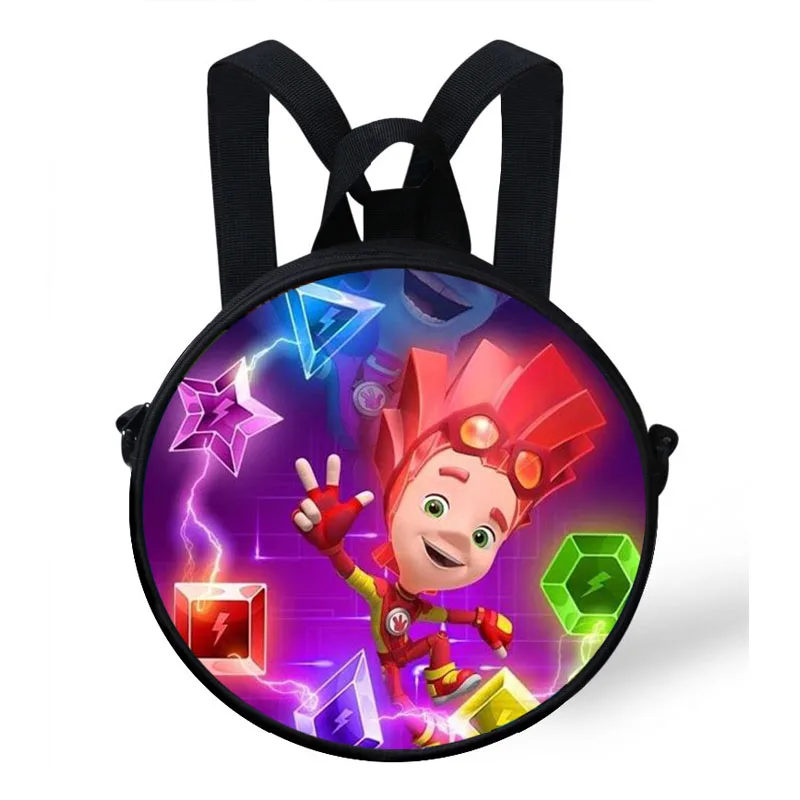 

Boys/Girls 9-Inch Mini Cute Round Bag For Children Cartoon The Fixies print Backpack For Kids Boys Bag For Baby Kindergarten Bag