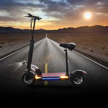 

48v500w Electric Scooter Over 100km Longboard Strong powerful Foldable Electric Bicycle Adult hoverboad e scooter with seat