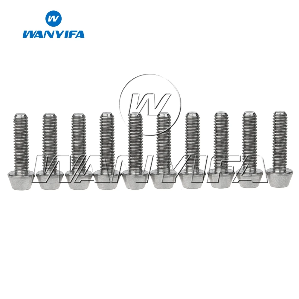 Wanyifa M4x15mm 10 peças de Titânio Ti