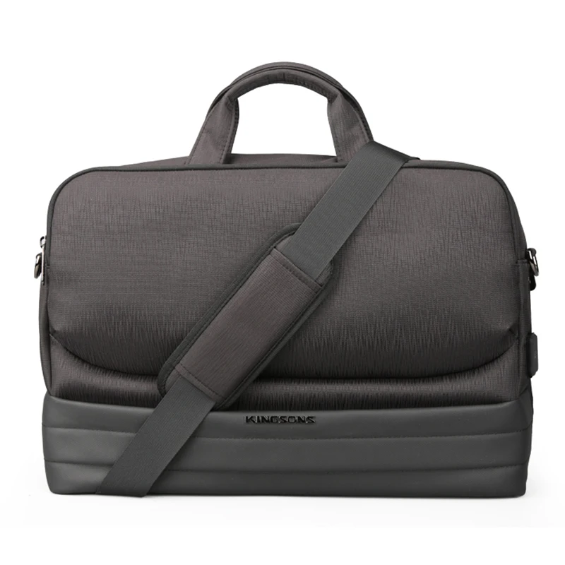 

Kingsons New Men 15.6 Inch Laptop Briefcase Bag Handbag Mens Polyester Briefcase Men's Office Bags Business Computer Bags