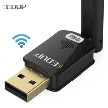 EDUP WiFi Dongle USB Ethernet адаптер беспроводной USB WiFi адаптер 300 Мбит/с 802.11n 6dBi 2,4 ГГц WiFi приемник для ПК ноутбука