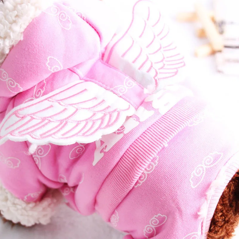Couple Angel Wings Dog Clothes For Small Dogs Winter Coat French Bulldog Jacket Funny Outfit Chihuahua Four-legged Pet Clothes Couple Angel Wings Dog Clothes For Small Dogs Winter Coat French Bulldog Jacket Funny Outfit Chihuahua Four-legged Pet Clothes