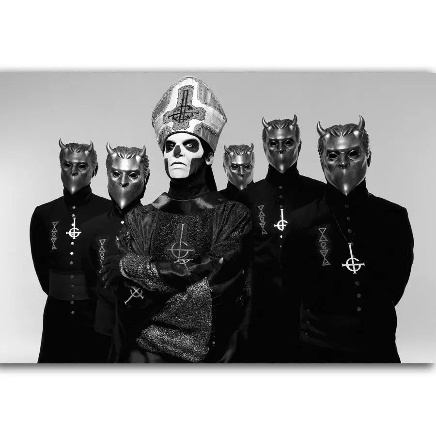 

N-2726 Ghost BC Rock Band Music Star Heavy Metal Mask POSTER L-W Canvas Art Print Decoration 14x21 20x30 24x36