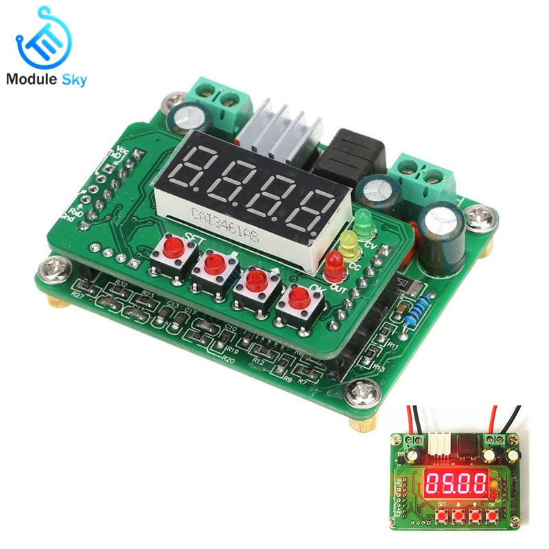 

B3603 Digital CNC DC Power Supply Module Adjustable Step Down Buck Converter Module Control Switch Voltage Ammeter 36V 3A 108W
