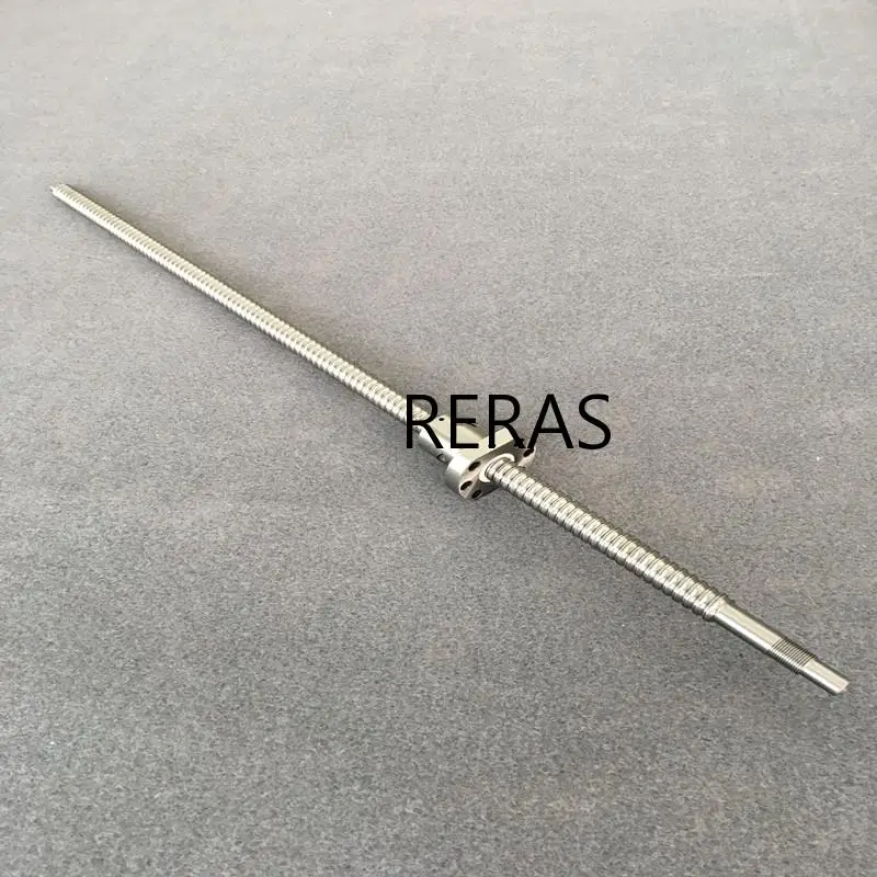 Conjunto de Ballscrew: Parafuso da Esfera Porca de Bola Usinado + Rm2005 Final Flange Bola Redonda Parafuso Frete Grátis Sfu 2005 20mm Sfu2005