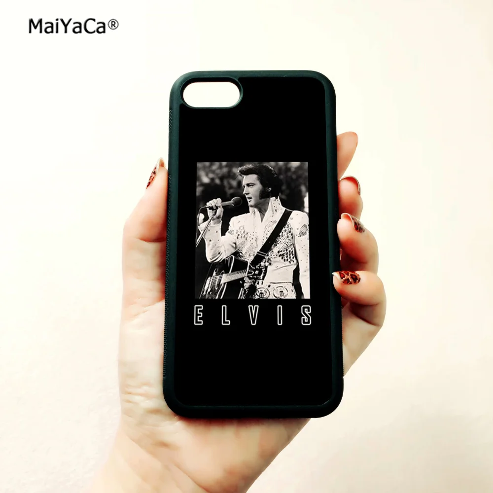 Чехол Elvis Presley в стиле ретро с мягкими силиконовыми краями для телефонов apple iPhone x 5s