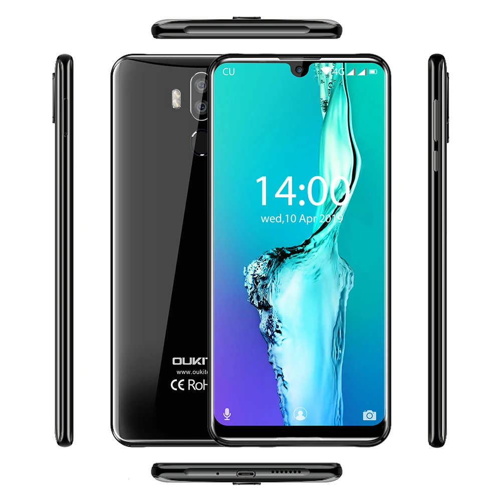 OUKITEL K9 водослива 7,1" FHD+ 1080*2244 16MP+ 2MP/8MP мобильный телефон 4GB 64GB Face ID смартфон 6000mAh 5 V/6A Быстрая зарядка OTG