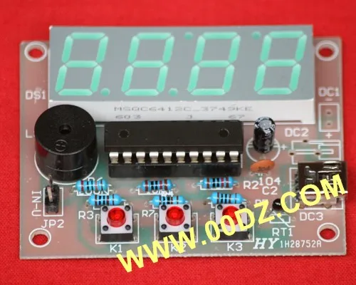 

The latest digital voltage meter + digital thermometer electronic production of single-chip electronic parts Training Kit