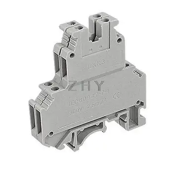 

Side Entry Type Screw Double Level Terminal Block UKK3 Tmact