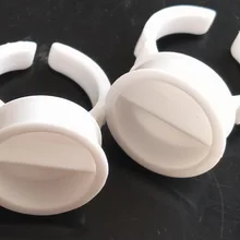 90 шт Большой размер был разделитель белый пластиковый кольцо Держатели Чернил/колпачки-для Перманентная Татуировка/макияж-бровей, подводка для глаз, губ