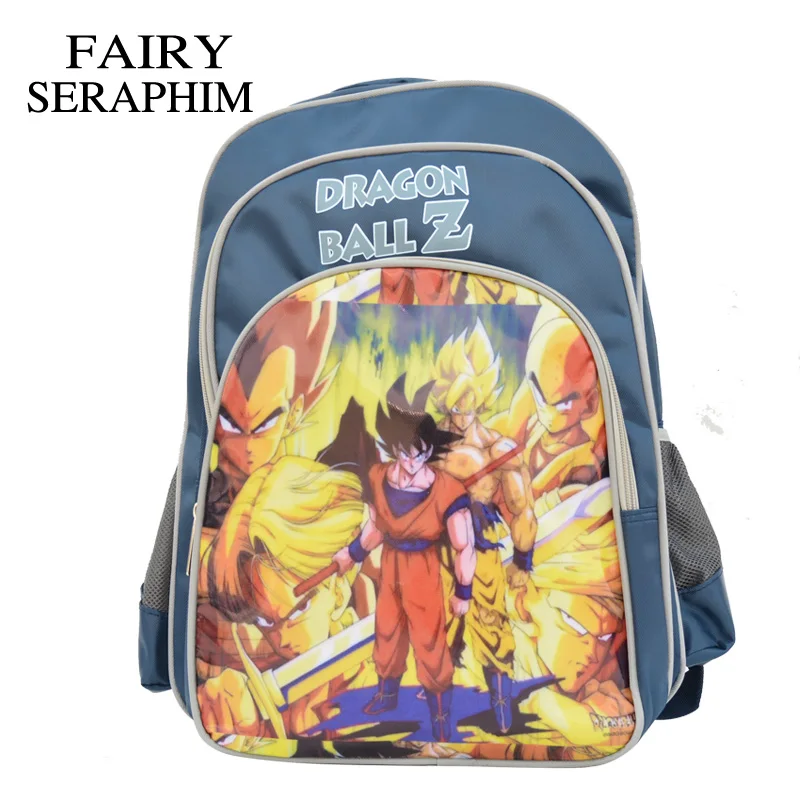 

FAIRY SERAPHIM Children Cartoon school backpack characters Robocar Sayajins bags boys and girls mochila dragon ball Z Backpack