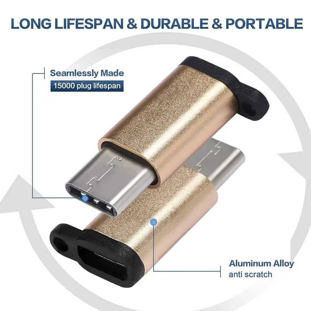 Адаптер Tongdaytech Type C с разъемом Usb Male Micro Female USB 3 0 OTG для синхронизации данных и