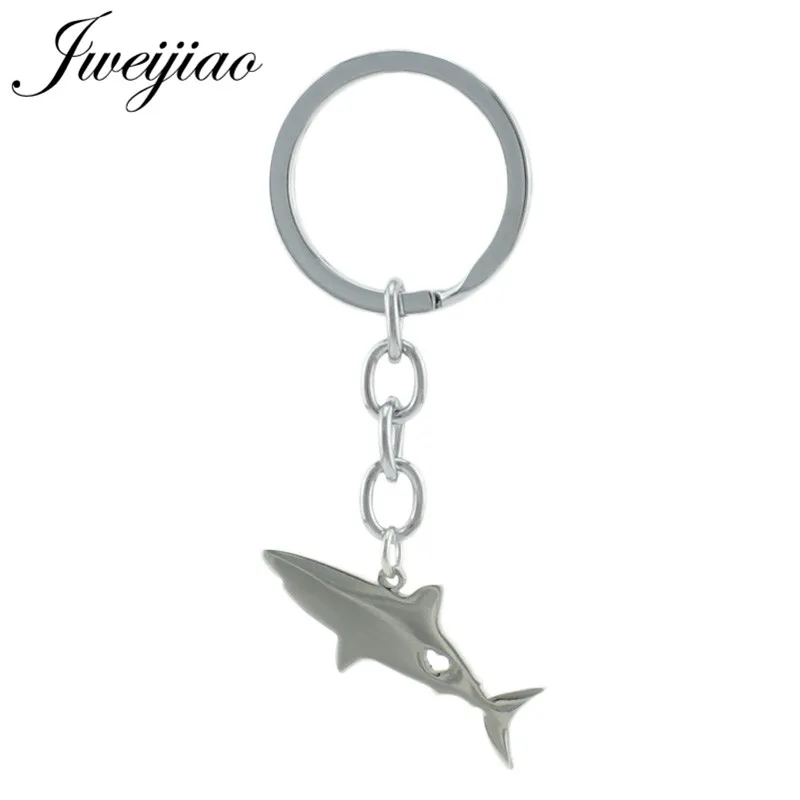 

JWEIJIAO shark Deep Sea Fish Charms Keychain Key Chain & Key Ring Holder Stainless steel Gift For Kids Bag Animal Pendant SKU47