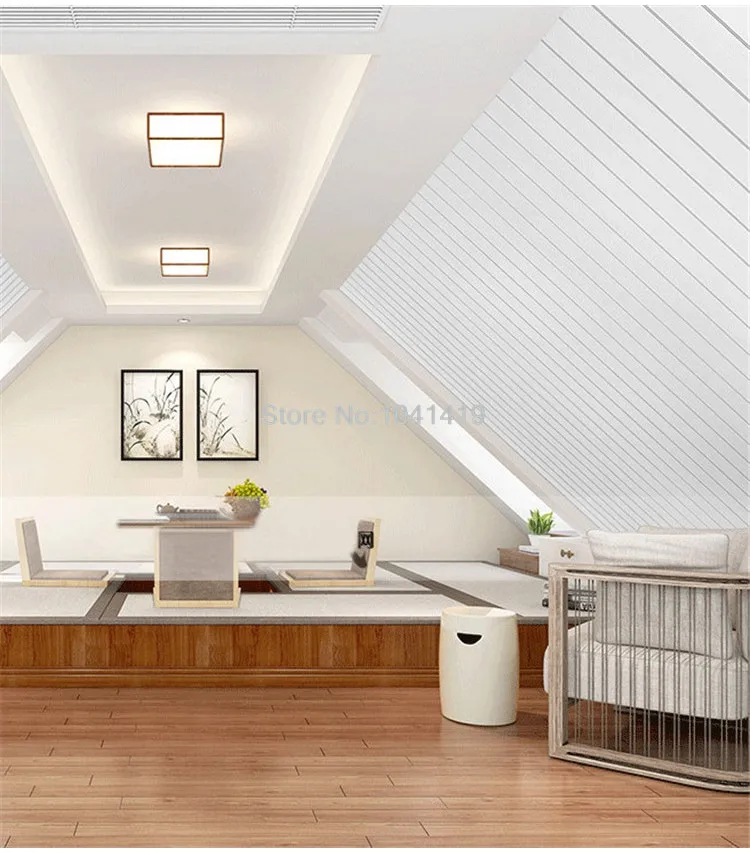Современная простая белая полоса 3D Бумажная настенная бумага для спальни гостиной ТВ фон потолочная настенная бумага домашний декор Papel De Parede 3D