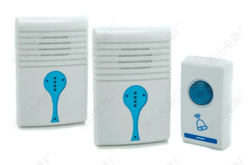 

One to Two DC 3V Waterproof DC 433MHZ LED Wireless Chime Door Bell Doorbell Wireles Remote control 32 bells Old Man Pager