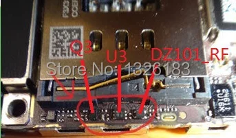 

30sets/lot, Original new Q3 + U3 home button IC + DZ101_RF SIM control IC For iPhone 5 5G pry damage fix parts, HK free ship