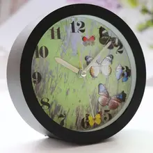 Бесшумный развертки Современные изящные колокол настольные часы Креативный цифровой будильник BK S96