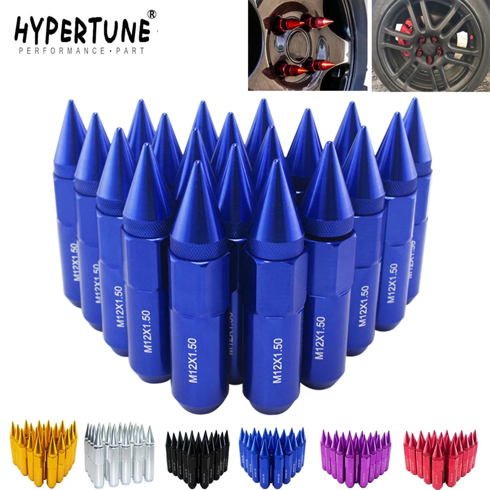 

Hypertune - 20PC 50MM M12X1.5 High Quality Aluminum Extended Tuner Wheels Rims Lug Nuts With Spike 20PCS HT-ELBN1215