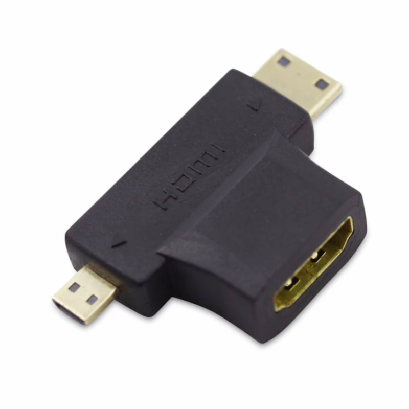 2019 Горячая новинка Мультимедиа 3 в 1 HDMI Женский к мини мужской + микро Мужской