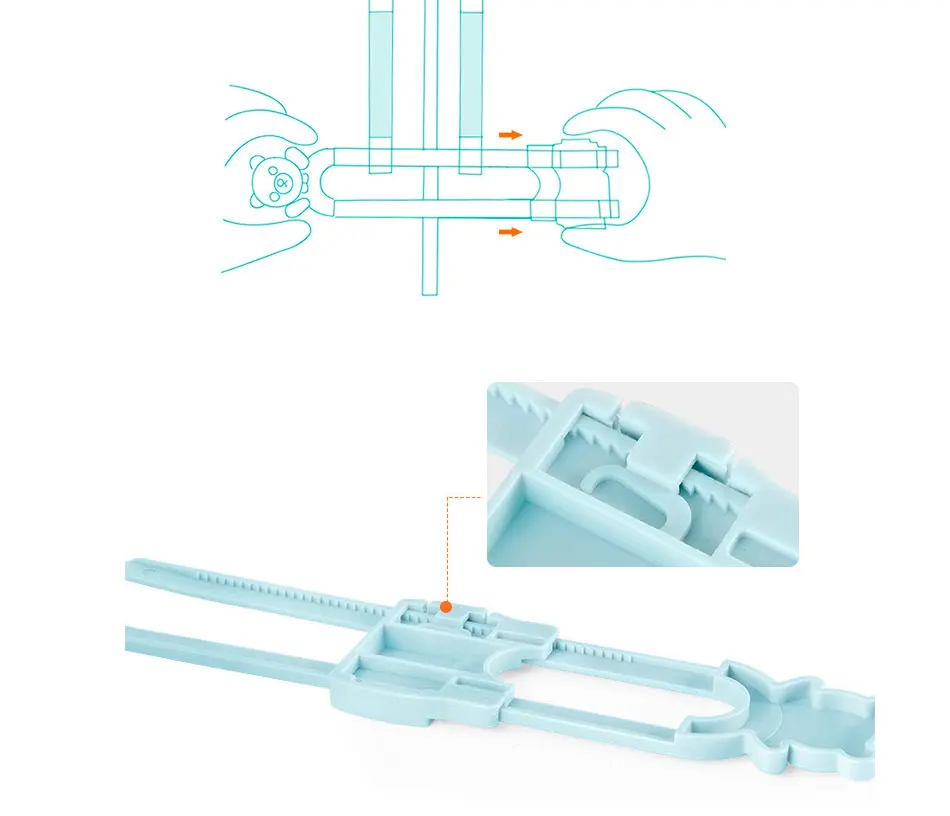 Мультфильм Медведь u-образный шкаф замок детский замок Защита детей блокировка стоппер ребенок новорожденный уход защита от детей