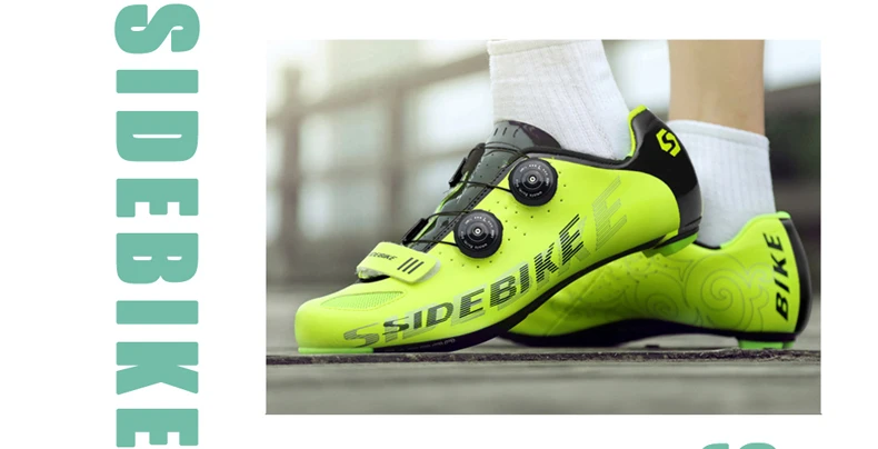 Профессиональный sidebike углеродная велосипедная обувь для шоссейного велосипеда мужские гоночные велосипедные кроссовки с Чехлы для велопедалей Сверхлегкий дышащий