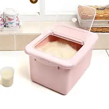 Коробка для хранения Риса Кухня Пластиковые влагостойкие плесени доказательство риса зерна для хранения сухих продуктов контейнер