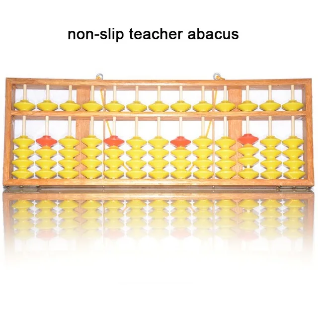 Высокое качество 13 Колонка деревянная вешалка большой размер NON-SLIP Abacus китайский соробан, инструмент в математике образование для учителя XMF018